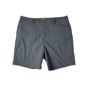 Merrell Women's Gray Lightweight Ripstop Bermuda Shorts  Size 8  Hiking Gorpcore